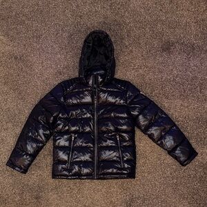 Guess Glossy Black Puffer Jacket